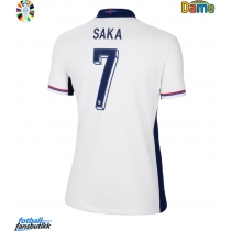 England Bukayo Saka #7 Hjemmedrakt Dame EM 2024 Kortermet